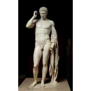 Click para ampliar. Pulsa en el nombre para ver la ficha. Corduba 9 Marcelo heroico como Hermes_estatua póstuma h. 20 aC